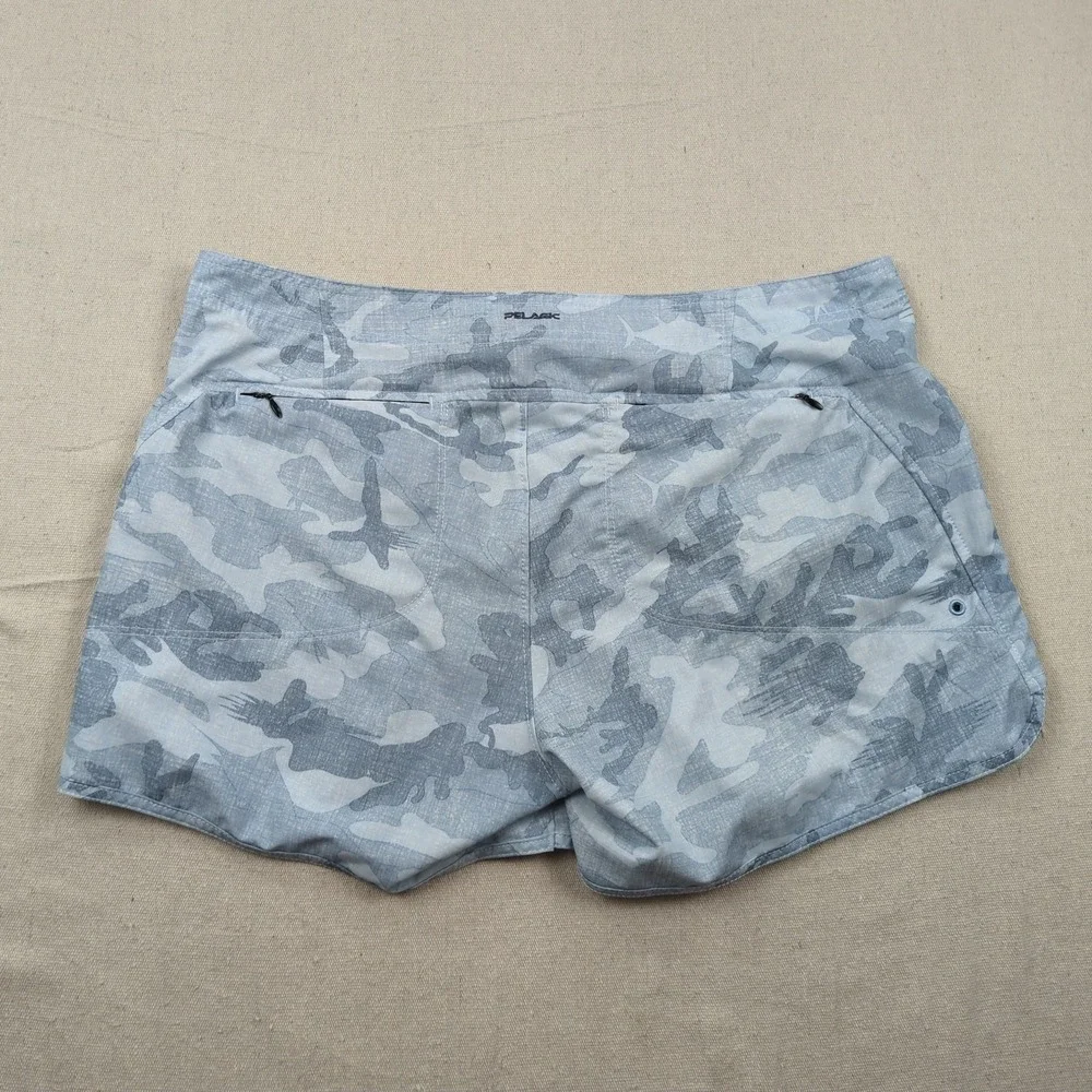 Pelagic‎ Shorts Womens 12 Blue Fishing Camo Board Short Outdoor Beach